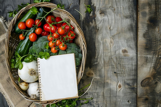 Książka kucharska i składniki